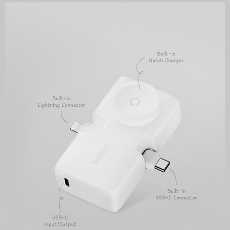 PowerBank 3w1 Bazic Koda 5000mAh PD20W   USB-C/Lightning czarny