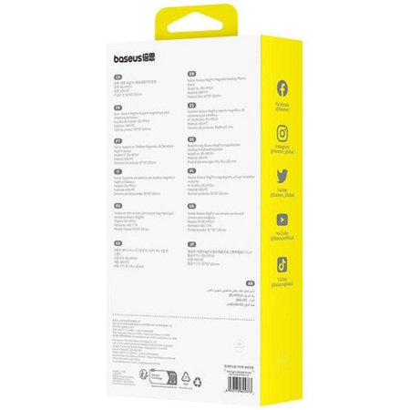 Baseus MagPro magnetic standing holder for the phone - white