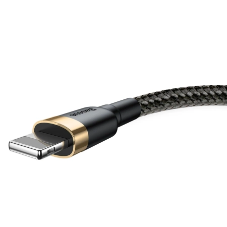 Baseus Cafule Cable - Kabel połączeniowy USB do Lightning, 2.4 A, 1 m (złoty/czarny)