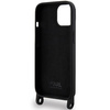 Karl Lagerfeld KLHCP15SSCBSKNK iPhone 15 6,1&quot; Hardcase schwarz/schwarz Crossbody Silikon Ikonik