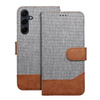 Kabura JEANS Book do SAMSUNG S25 Edge szary