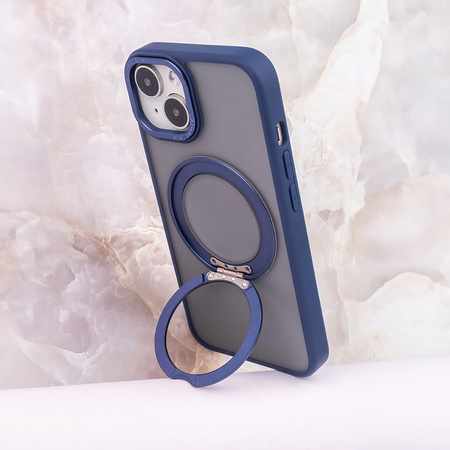 Nakładka Mag Ring Rotating do iPhone 15 Pro 6,1&quot; granatowy