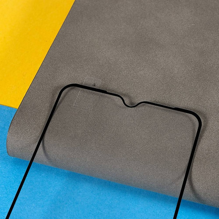 Szkło hartowane 9D do Xiaomi Redmi 12C / 10C / Poco C40 czarna ramka