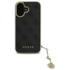 Original Handyhülle IPHONE 16 Guess Hardcase 4G Charms Collection (GUHCP16SGF4GGR) schwarz