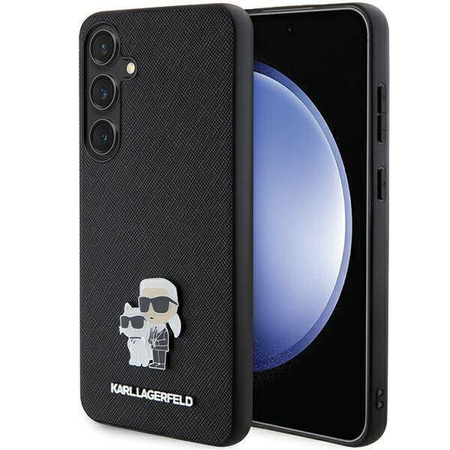 KARL LAGERFELD SAM S24 SAFFIANO KC PIN KLHCS24SPSAKCMPK BLACK