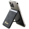Oryginalne Etui IPHONE Z MAGSAFE Guess Wallet Card Slot Stand MagSafe 4G Classic Logo (GUWMSHG4SHK) czarne