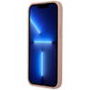 Oryginalne Etui IPHONE 14 PRO MAX Guess Hardcase Saffianotriangle Logo (GUHCP14XPSATLP) różowe