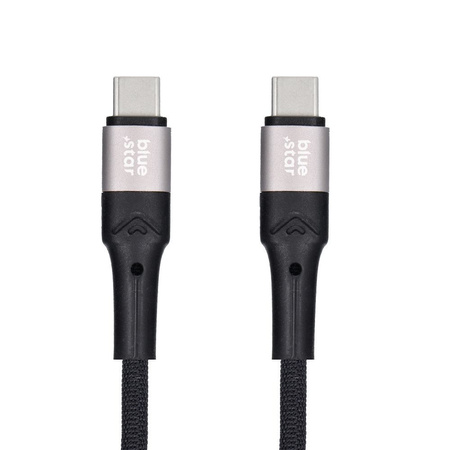 Kabel Blue Star z oplotem ze złączem USB C do USB C 3A 60W 2m