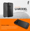 Ugly Rubber nakładka UMODEL do iPhone 15 Pro Max 6,7&quot; clear różowa