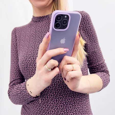 Kingxbar Plain Series Hülle für iPhone 13 Pro Silikonhülle grau