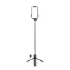 Selfie-Stick WR1YXS Teleskopstativ 0,71 m mit runder Lampe – Schwarz