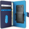PURO Smart Wallet - Uniwersalne etui z uchwytem do robienia zdjęć z kieszonkami na karty i pieniądze, rozmiar XL (niebieski)