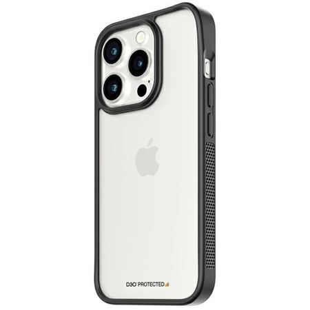Militärzertifizierte PanzerGlass ClearCase iPhone 15 Pro Hülle – Transparent und Schwarz