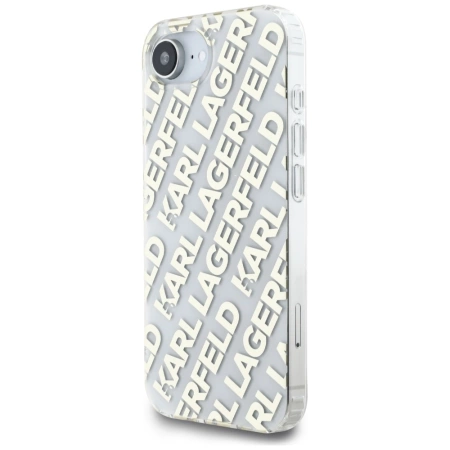 Karl Lagerfeld IML Repeat Logo iPhone 16e Hülle - Gold