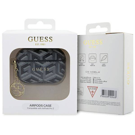 Original Case APPLE AIRPODS PRO 2 Guess GCube Charm (GUAP2PGCE4CK) black