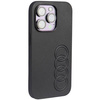 Audi Synthetic Leather iPhone 14 Pro 6.1&quot; black/black hardcase AU-TPUPPCIP14P-TT/D1-BK