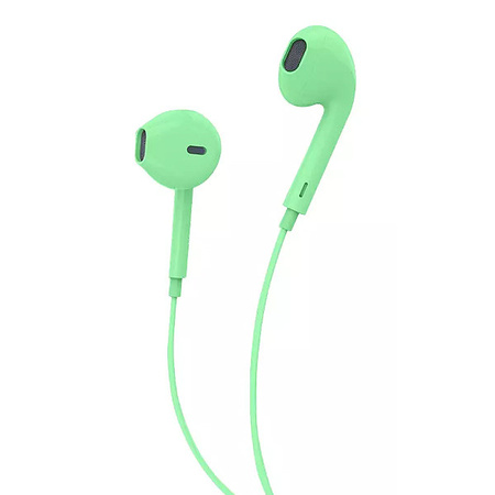 SŁUCHAWKI UNIWERSALNE DENMEN JACK 3,5 CALA ZIELONE DOUSZNE DR01