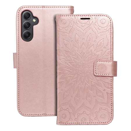 Kabura MEZZO Book do SAMSUNG A34 5G mandala złoty róż
