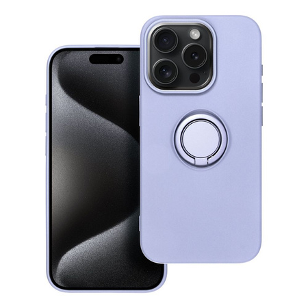 Futerał SILICONE RING do IPHONE 15 PRO fioletowy
