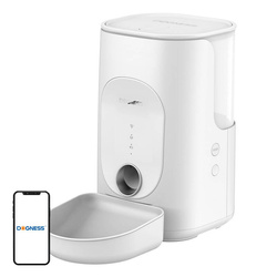 Automatic pet feeder Dogness F16 4L with melanine bowl (white)