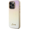 Oryginalne Etui GUESS hardcase Saffiano Iridescent Script GUHCP14XPSAIRSD do Iphone 14 Pro Max złoty