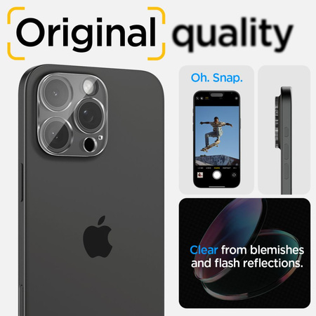 Spigen Optik.tR Camera Protector for iPhone 14 Pro / Pro Max / 15 Pro / Pro Max - transparent 2 pcs.