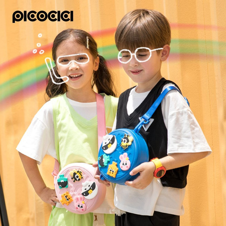 PICOCICI Mały okrągły plecak k36 różowy