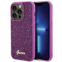 Guess Disco Metal Script case for iPhone 15 Pro - pink