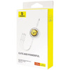 BASEUS zwijany kabel USB do Micro/Lightning/Typ C 3w1 Leo 3.5A 1.1m biały CB000063