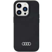 Audi Silikonhülle iPhone 14 Pro Max 6,7" schwarz/schwarz Hardcase AU-LSRIP14PM-Q3/D1-BK