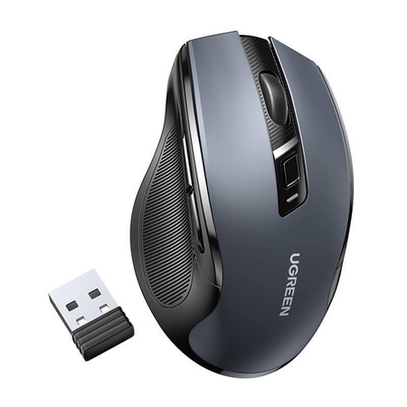 Ugreen Optische USB-Funkmaus 2,4 GHz 4000 DPI schwarz (MU006)
