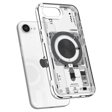 SPIGEN futerał ULTRA HYBRID MAG kompatybilny z MagSafe do IPHONE 16E 2025 neo one