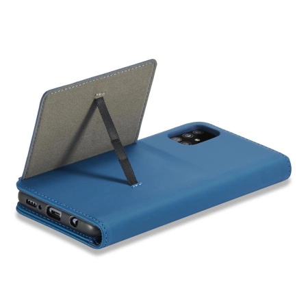 Magnet Card Case For Samsung Galaxy A12 5G Pouch Wallet Card Holder Blue