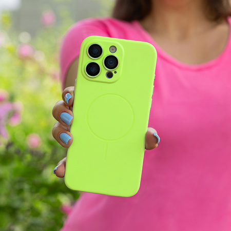 Nakładka Ultra Trendy Vivid Thin Mag do iPhone 15 Pro 6,1" zielona