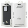 Original Handyhülle IPHONE 16 PRO DKNY Hardcase Repeat Pattern Stack Logo MagSafe (DKHMP16LPSHRPSK) schwarz