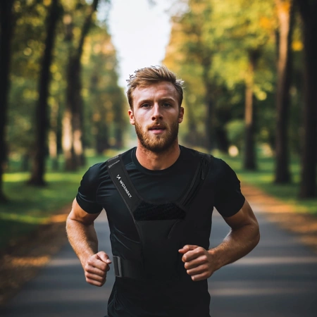 Wozinsky WKDB1 reflektierende Laufweste – schwarz