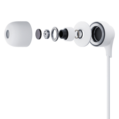 Słuchawki przewodowe USB-C 3mk Wired Headphones - białe