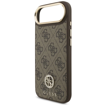 Guess 4G Strass Logo MagSafe Case für iPhone Air - Braun