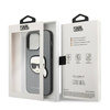 Karl Lagerfeld Saffiano Karl Head Patch Case – Etui iPhone 14 Pro Max (srebrny)