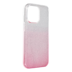 Futerał SHINING do IPHONE 15 PRO MAX transparent/róż
