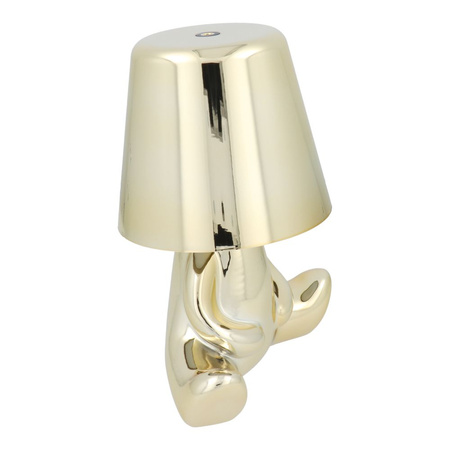 Lampka nocna GOLD MAN Art Deco siedzący (wzór 7) MLTL