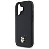 Original Case IPHONE 16 DKNY Hardcase Repeat Pattern Stack Logo MagSafe (DKHMP16SPSHRPSK) black