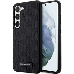 Oryginalne Etui KARL LAGERFELD hardcase Saffiano Mono Metal Logo KLHCS24SSAKLHPK do Samsung Galaxy S24 czarny