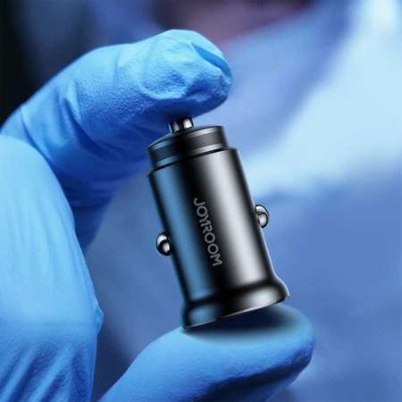 Joyroom JR-CCN06 30W 2x USB-C Mini-Autoladegerät Metall - Schwarz