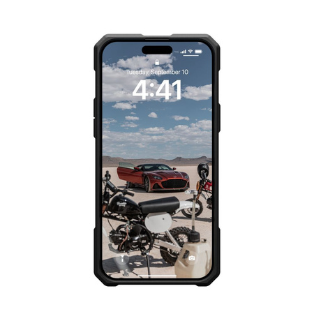UAG Monarch Pro - protective case for iPhone 15 Plus, compatible with MagSafe (kevlar black)
