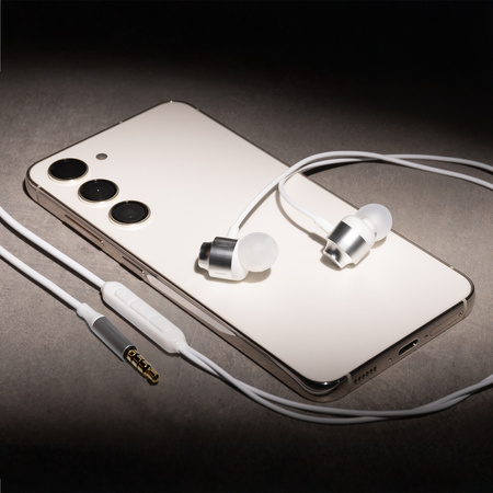 Forever słuchawki przewodowe EP-01 dokanałowe jack 3,5mm białe