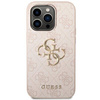 Guess 4G Big Metal Logo Hülle für iPhone 15 Pro – Rosa