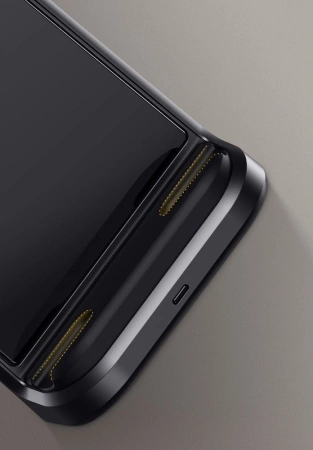 Uchwyt Samochodowy z 15W Ładowaniem Indukcyjnym Qi na Zagłówek do Telefonu Ładowanie Bezprzewodowe Baseus Energy Storage Backseat Holder Wireless Charger (WXHZ-01) czarny