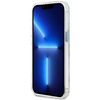 Original Handyhülle IPHONE 13 PRO Guess Hard Case Metal Outline Magsafe (GUHMP13LHTRMB) blau