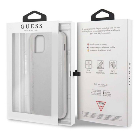 Guess GUHCP12M3D4GTR iPhone 12/12 Pro 6,1" transparent hardcase 4G 3D Pattern Collection